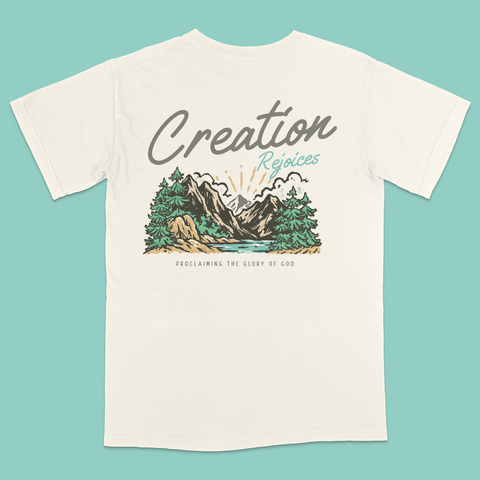 Creation Rejoices Ivory Vintage Washed Tee