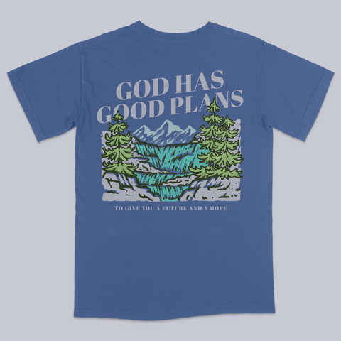 Good Plans Washed Denim Vintage Washed Tee